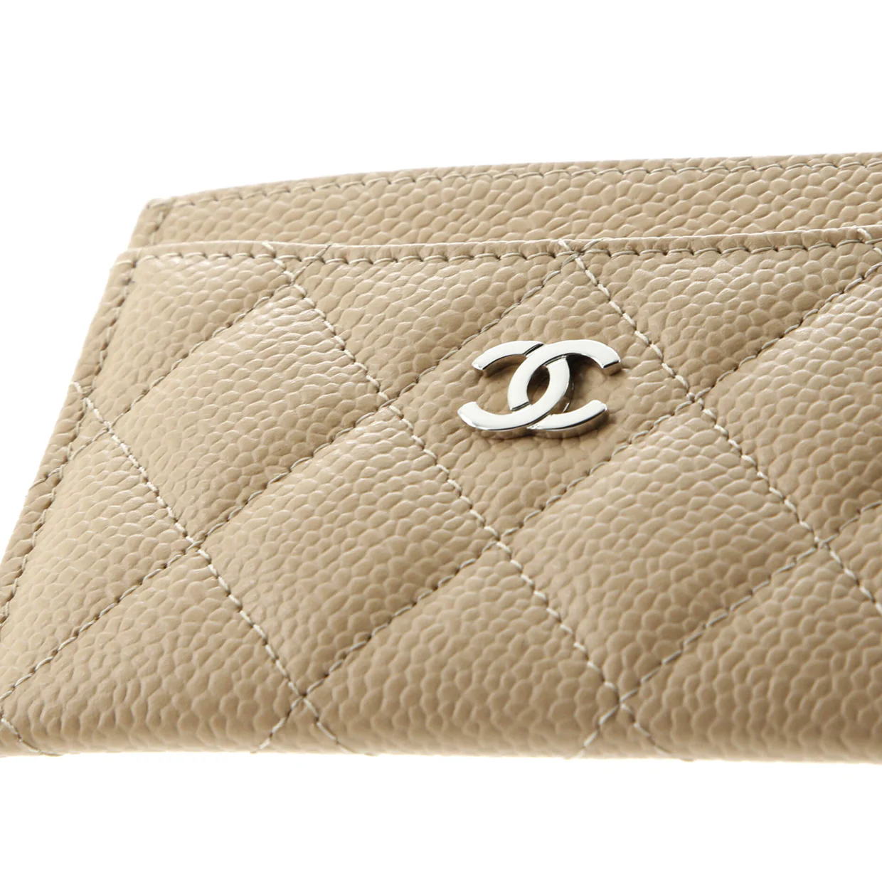Classic Card Holder Quilted Caviar - Deep Luxury