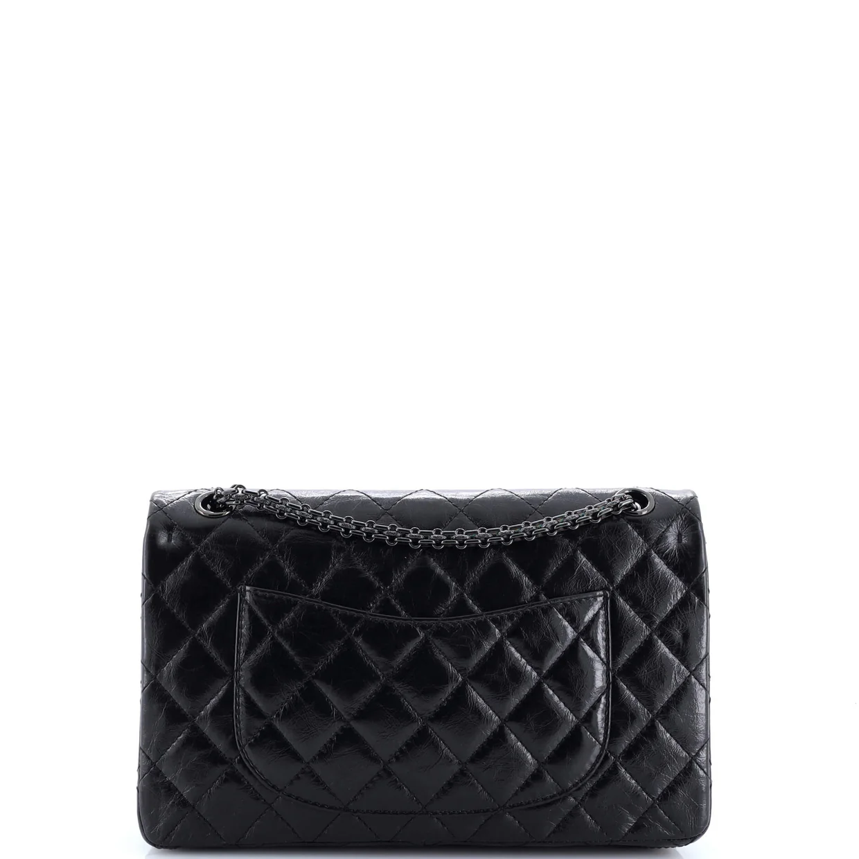 So Black Reissue 2.55 Flap Bag Quilted Glazed Calfskin 226 - Deep Luxury