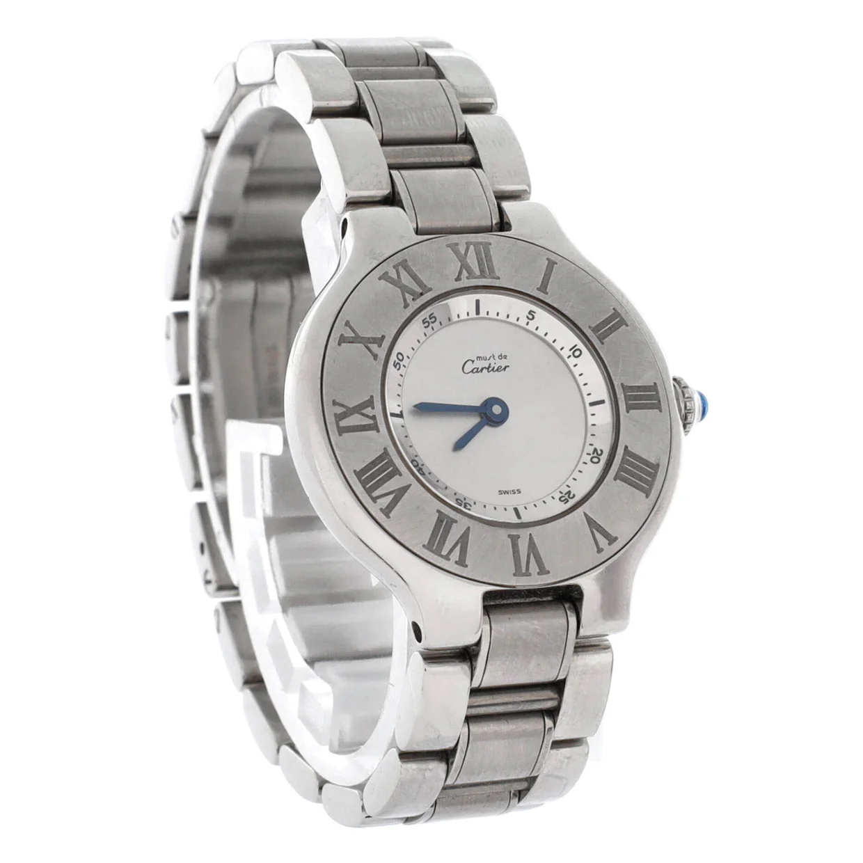 Must de Cartier 21 Quartz Watch Stainless Steel 28 - Deep Luxury