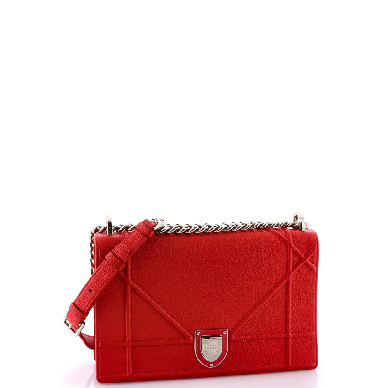 Diorama Flap Bag Grained Calfskin Medium - Deep Luxury