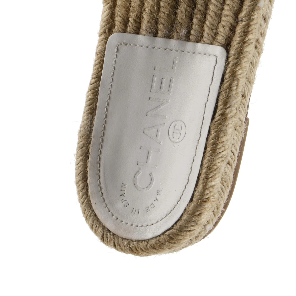 Women's CC Espadrille Slide Sandals Embellished Leather - Deep Luxury