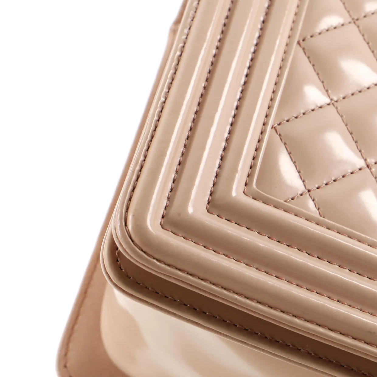 Boy Flap Bag Quilted Iridescent Glazed Calfskin Old Medium - Deep Luxury