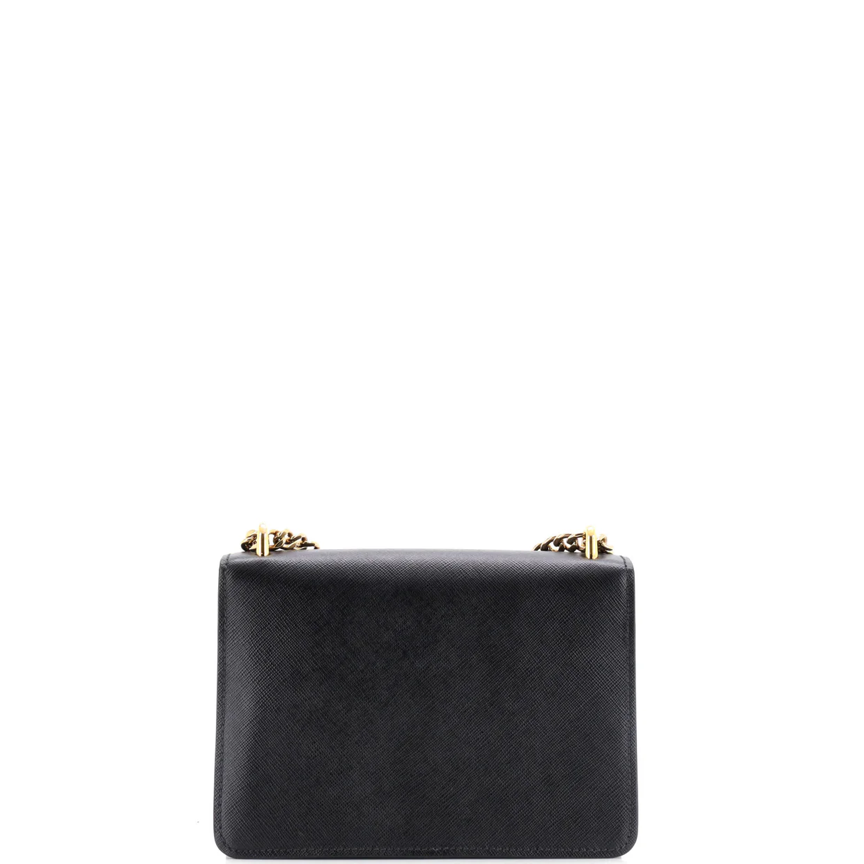 Envelope Flap Chain Shoulder bag Saffiano Leather Small - Deep Luxury