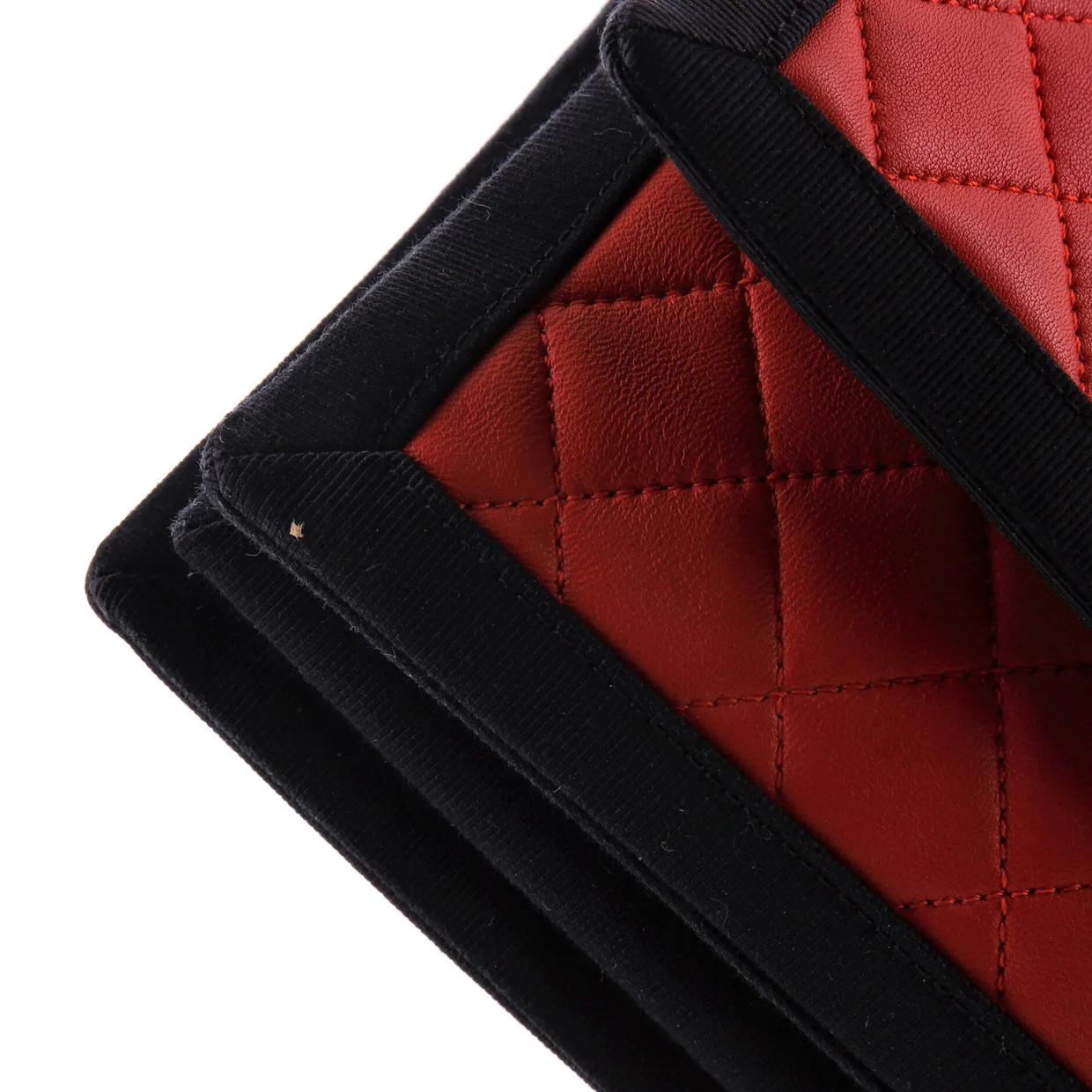 Two Tone Flap Bag Quilted Lambskin with Grosgrain Medium - Deep Luxury