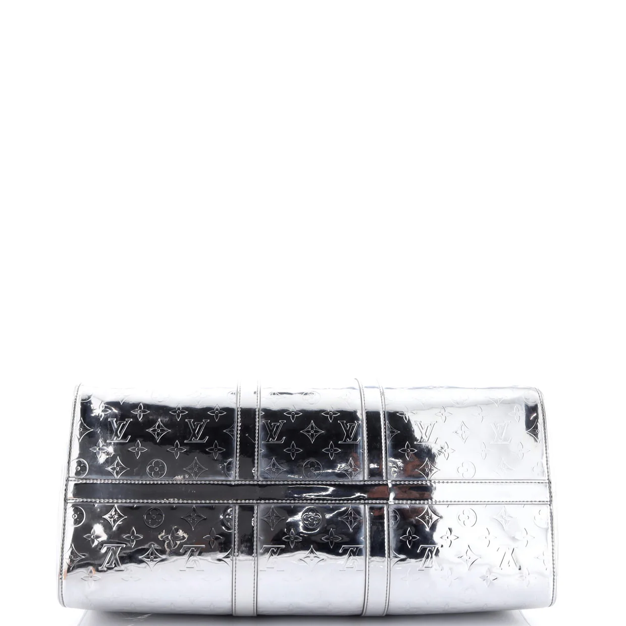 Keepall Bandouliere Bag Monogram Mirror Coated Canvas 50 - Deep Luxury