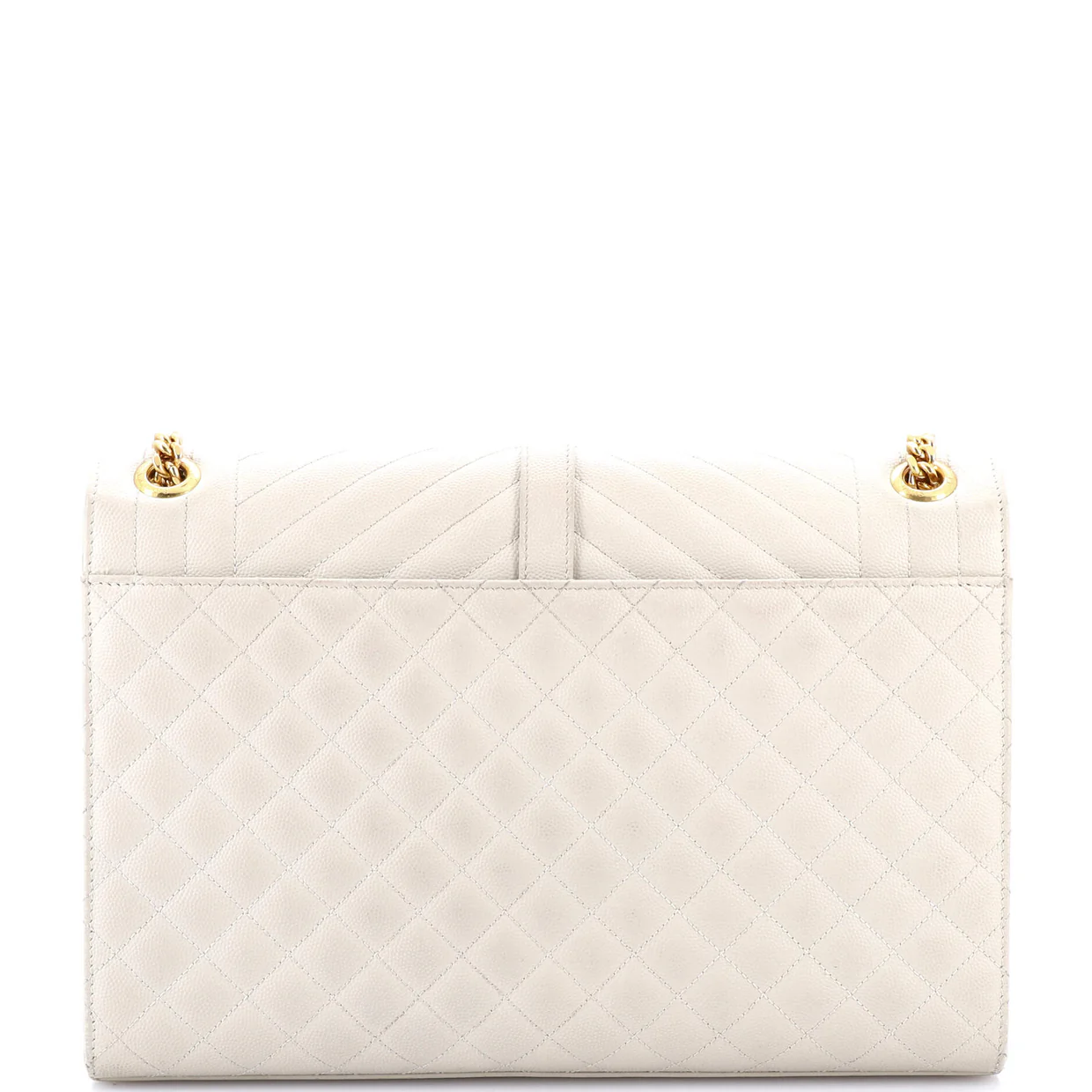 Classic Monogram Envelope Satchel Mixed Matelasse Leather Large - Deep Luxury