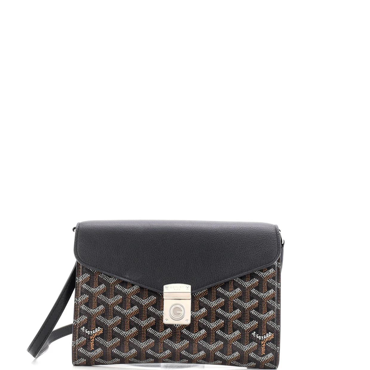 Chypre Wallet on Strap Coated Canvas with Leather - Deep Luxury