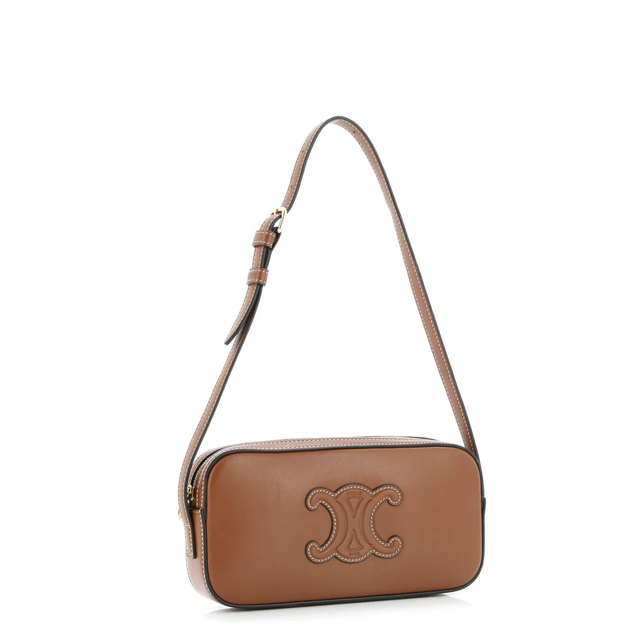 Cuir Triomphe Camera Shoulder Bag Leather Mini - Deep Luxury