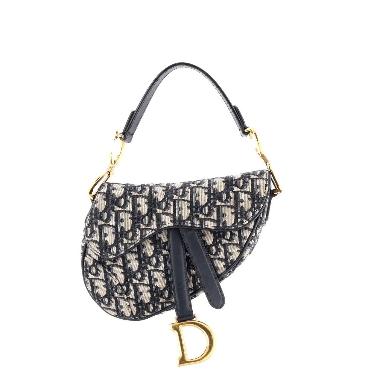 Saddle Handbag Oblique Canvas Mini - Deep Luxury