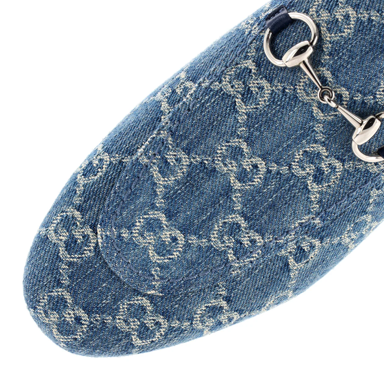 Women's Princetown Mules GG Denim - Deep Luxury