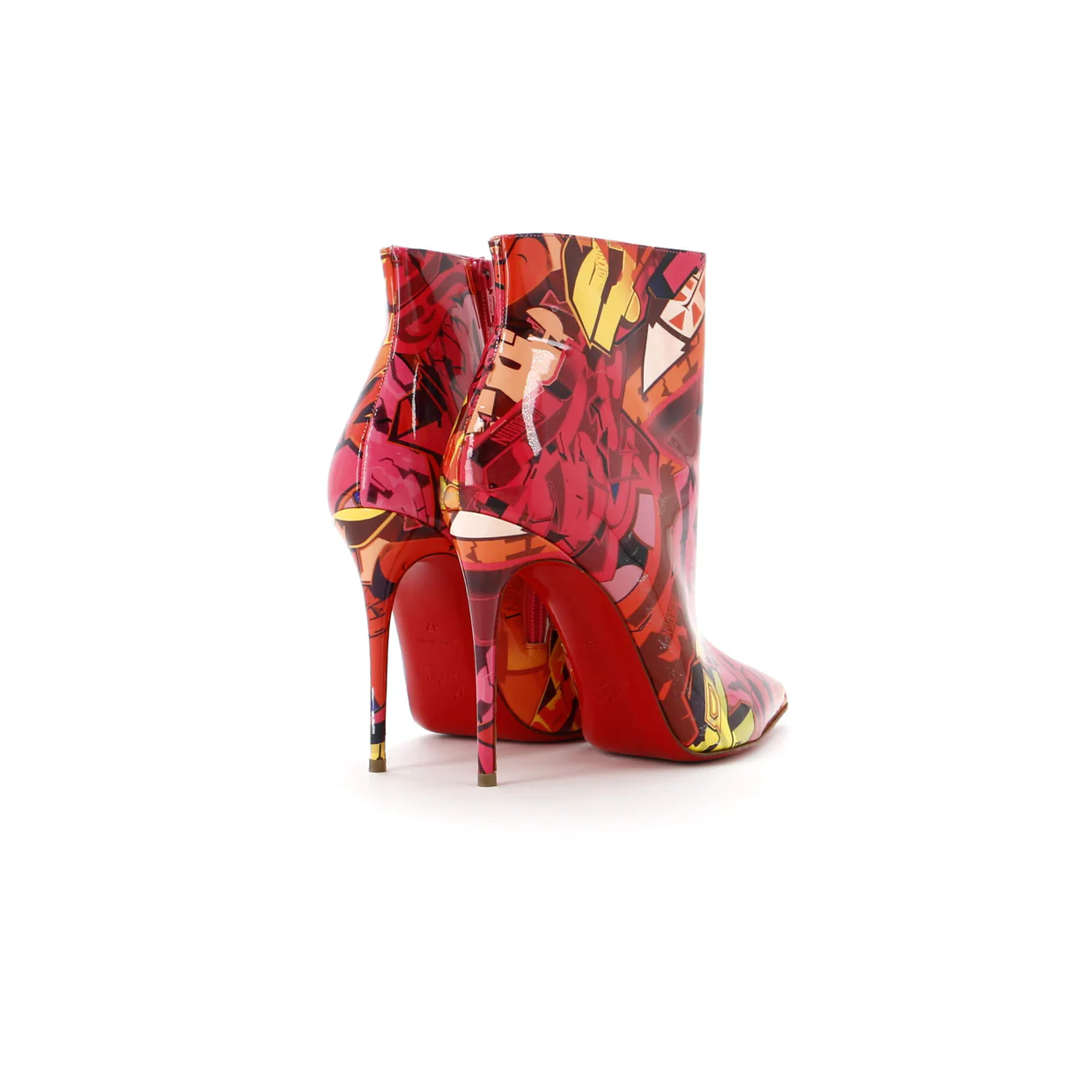 Women's So Kate Booty Ankle Boots Printed Patent 100 - Deep Luxury