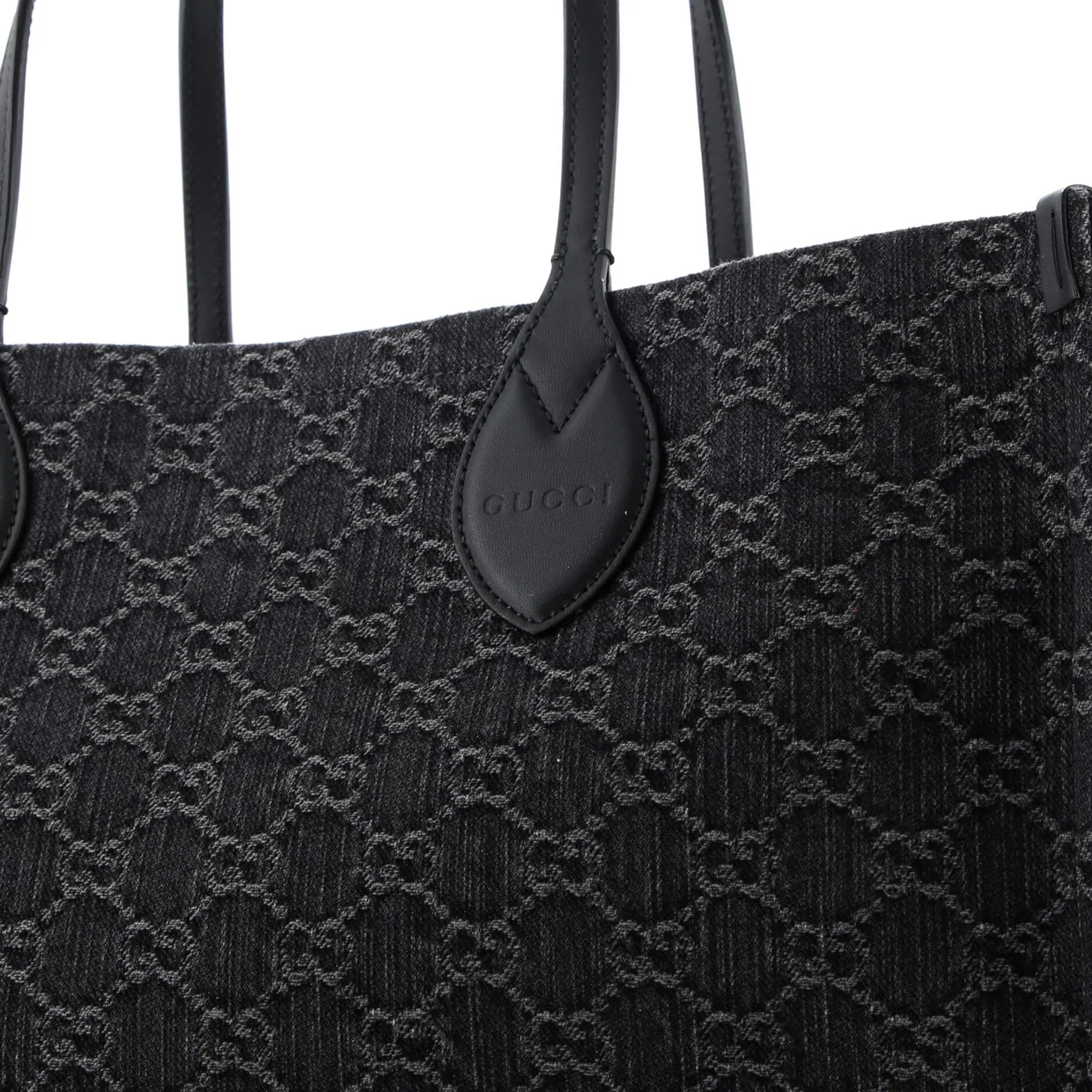 Ophidia Shopper Tote GG Denim Large - Deep Luxury