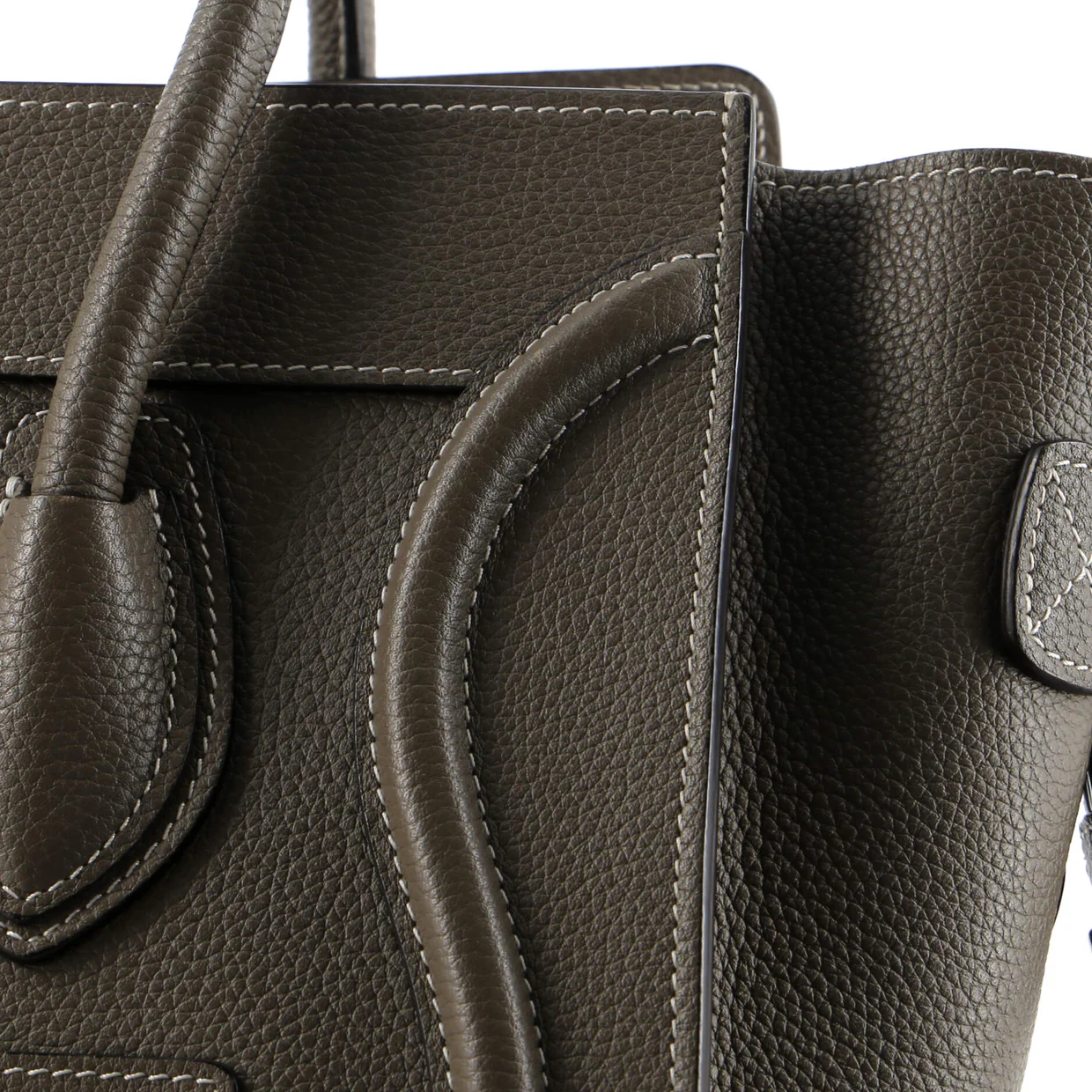 Luggage Bag Grainy Leather Micro - Deep Luxury