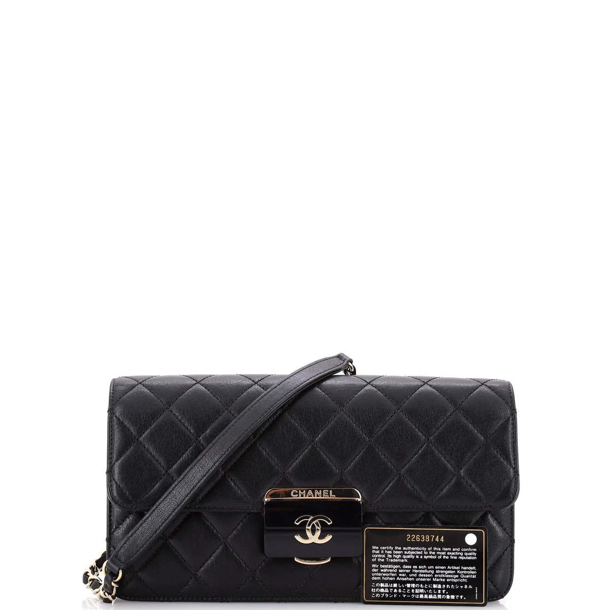 Beauty Lock Flap Bag Quilted Sheepskin Medium - Deep Luxury