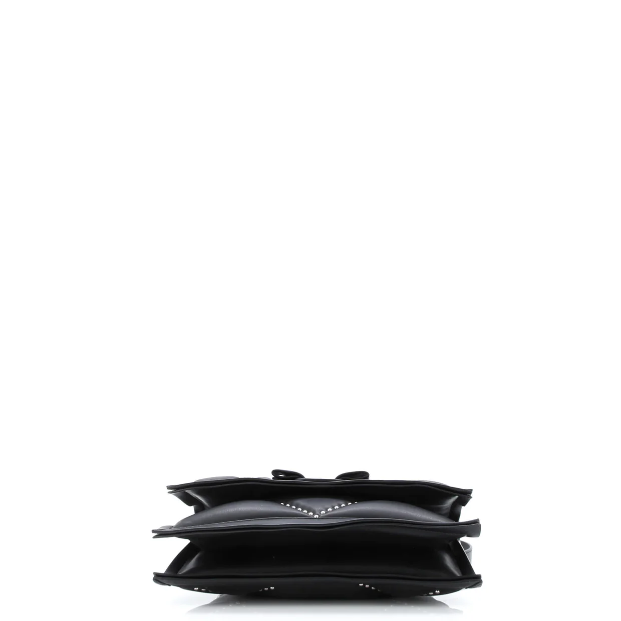 Viva Bow Flap Bag Studded Leather Small - Deep Luxury