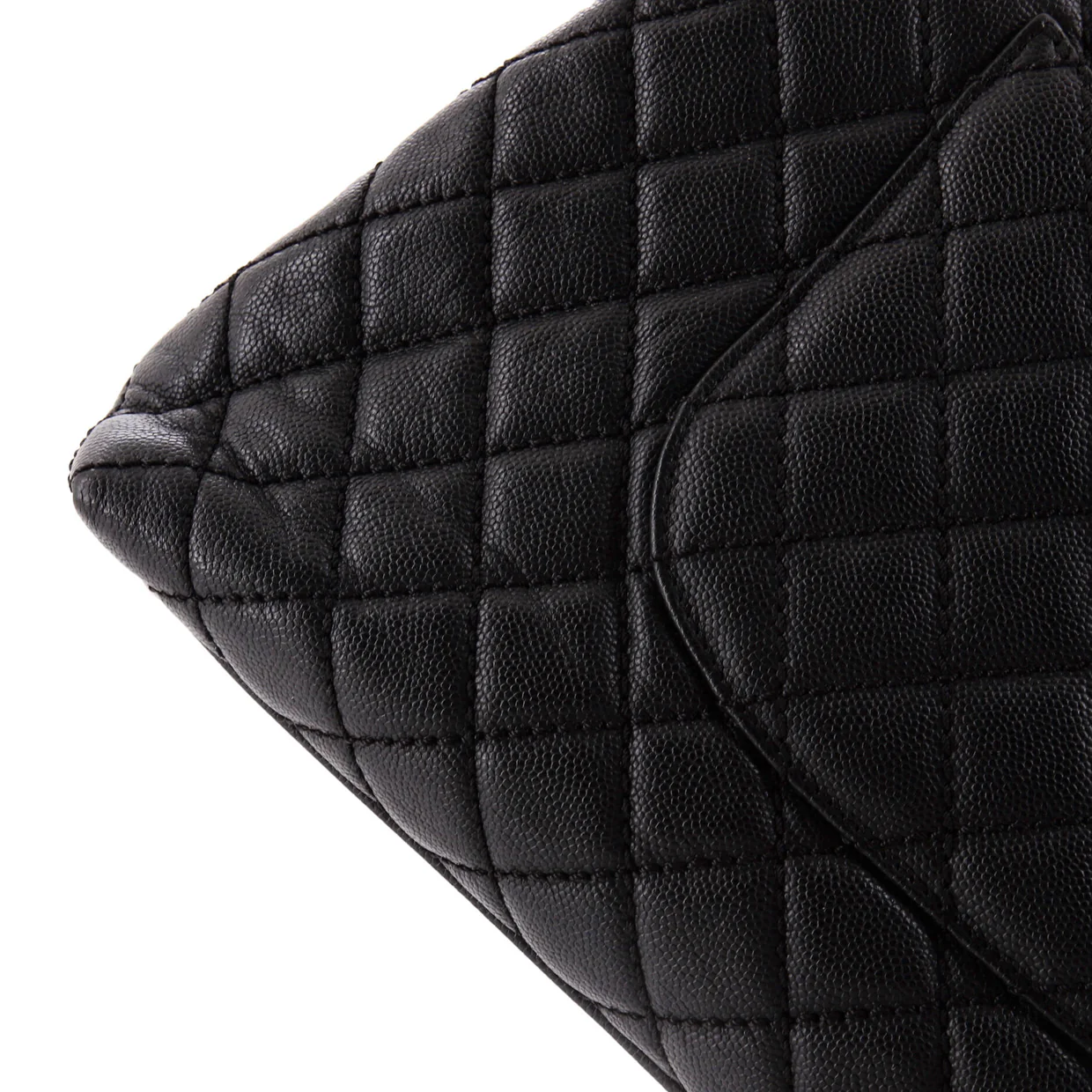 Coco Top Handle Bag Quilted Caviar Medium - Deep Luxury