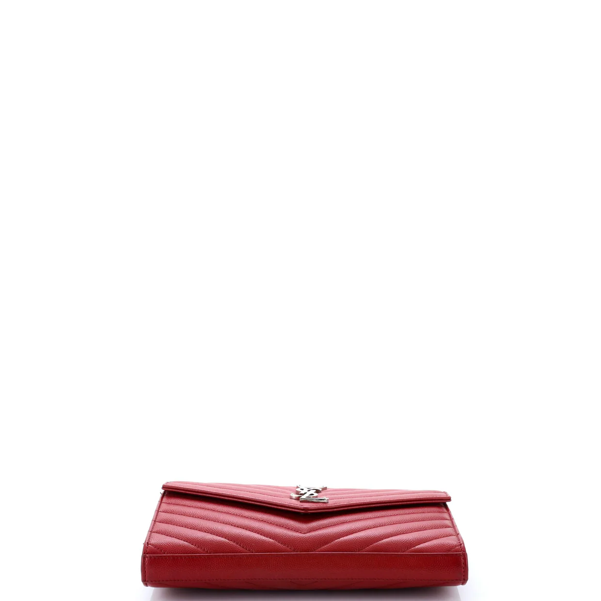 Classic Monogram Wallet on Chain Matelasse Chevron Leather Medium - Deep Luxury