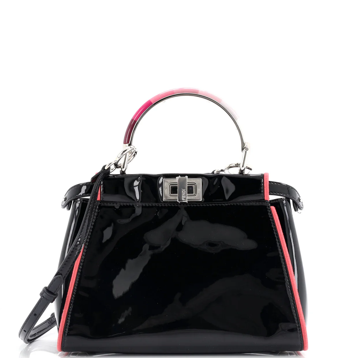 Resin Handle Peekaboo Bag Patent Mini - Deep Luxury