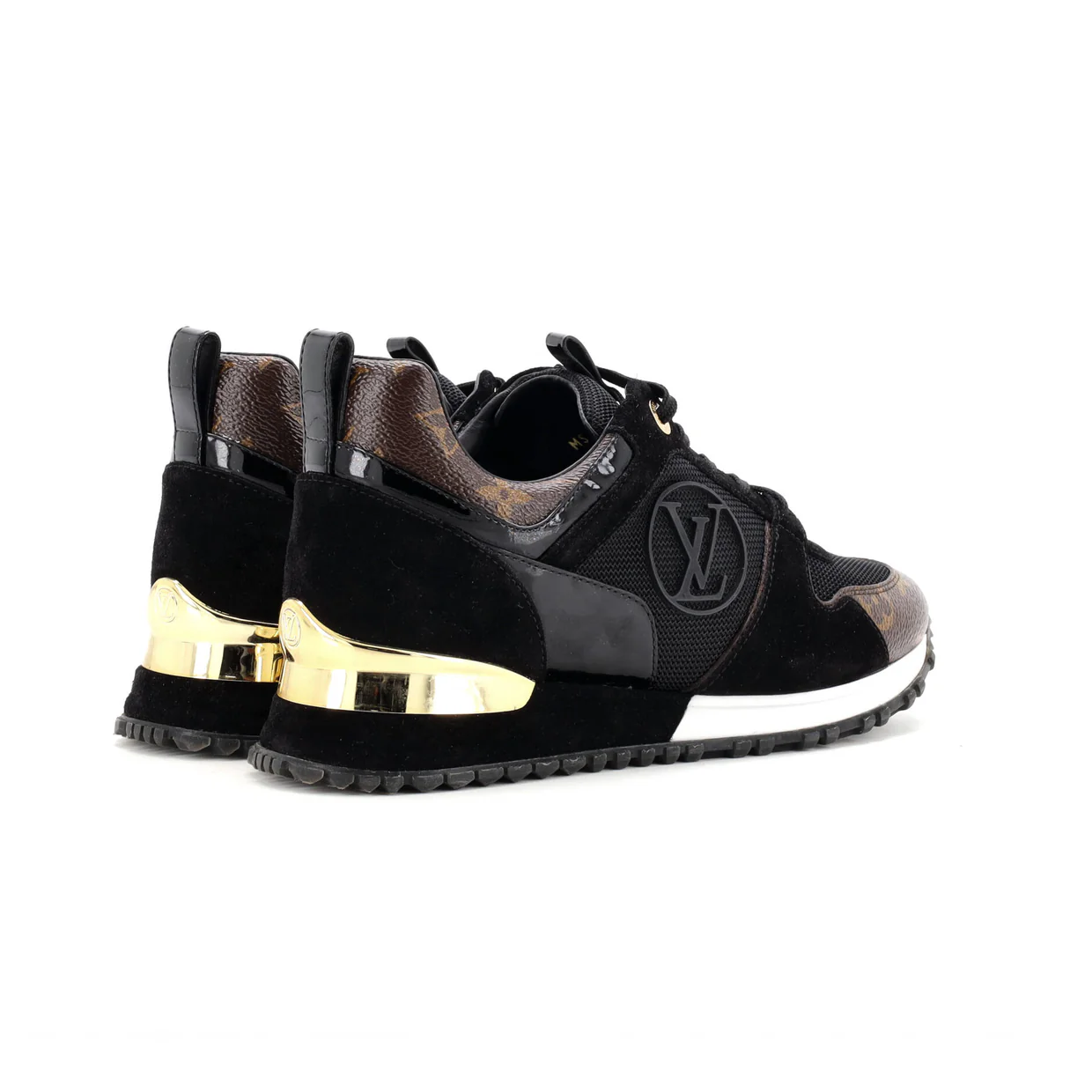 Women's Run Away Sneakers Mesh with Monogram Canvas and Suede - Deep Luxury