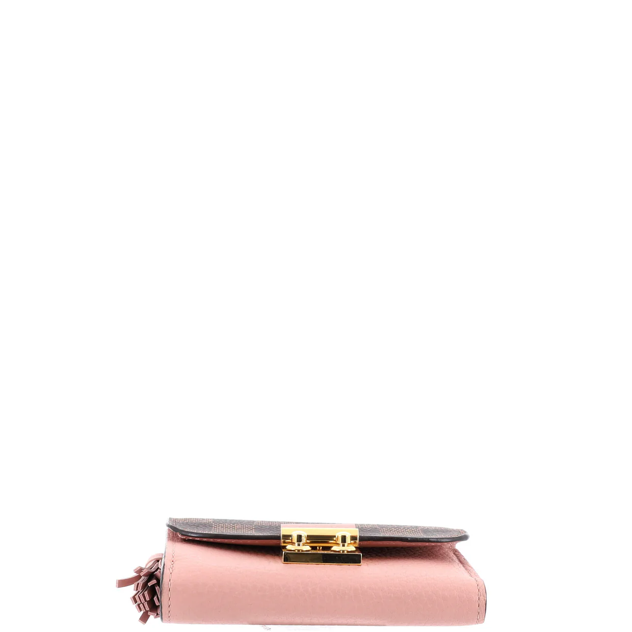 Croisette Wallet Damier and Leather Compact - Deep Luxury