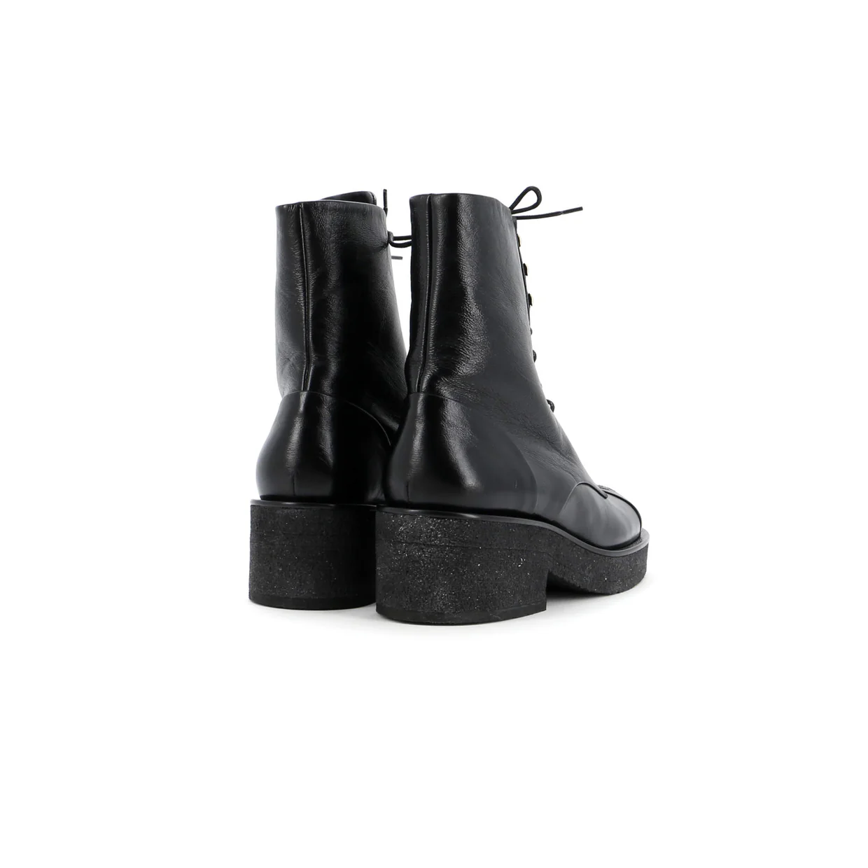 Women's Cap Toe CC Combat Boots Leather - Deep Luxury