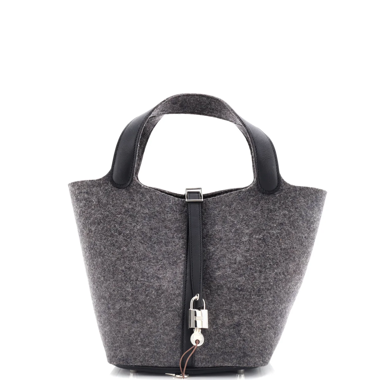 Picotin Lock Bag Felt with Leather MM - Deep Luxury