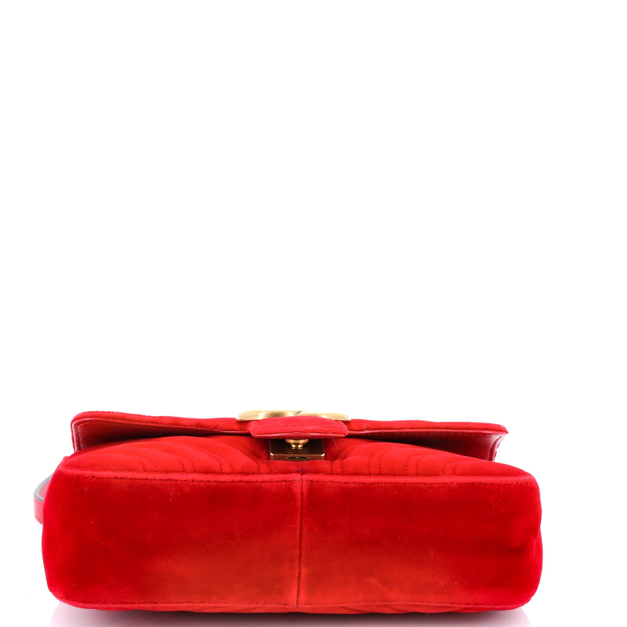 GG Marmont Flap Bag Matelasse Velvet Mini - Deep Luxury