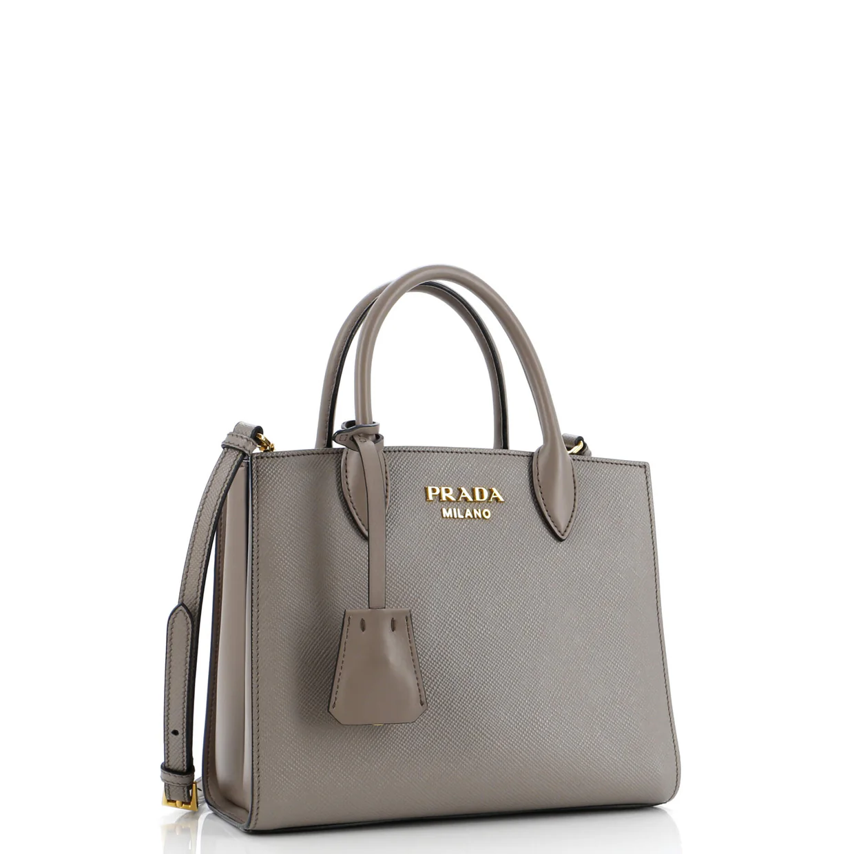 Bibliotheque Tote Saffiano with City Calf Small - Deep Luxury