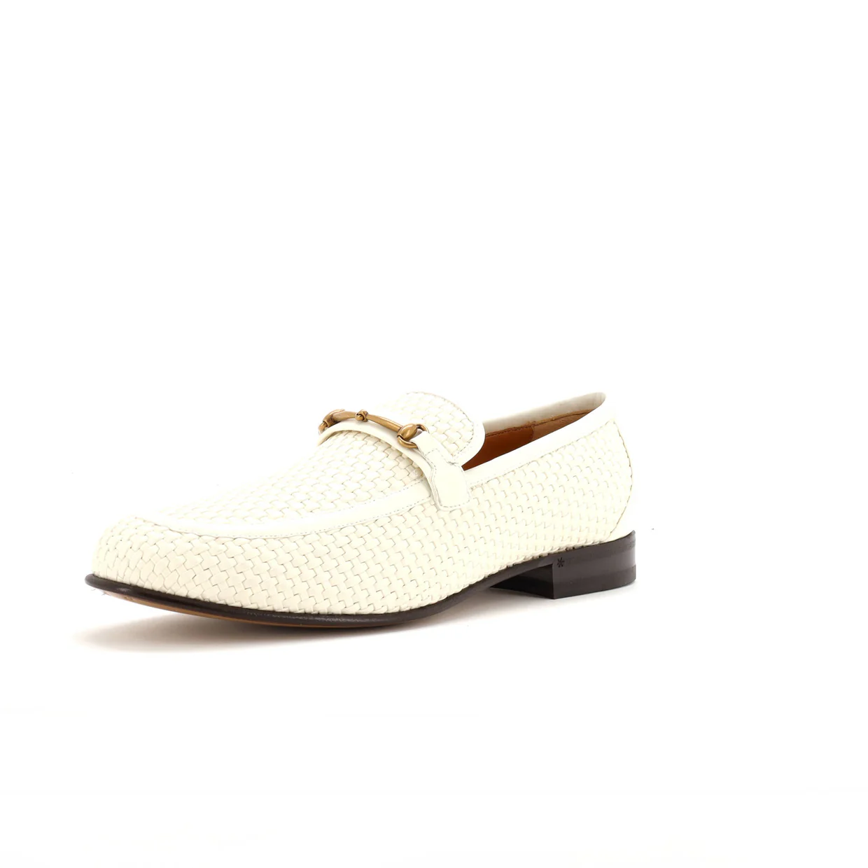 Men's Horsebit Loafers Woven Leather - Deep Luxury