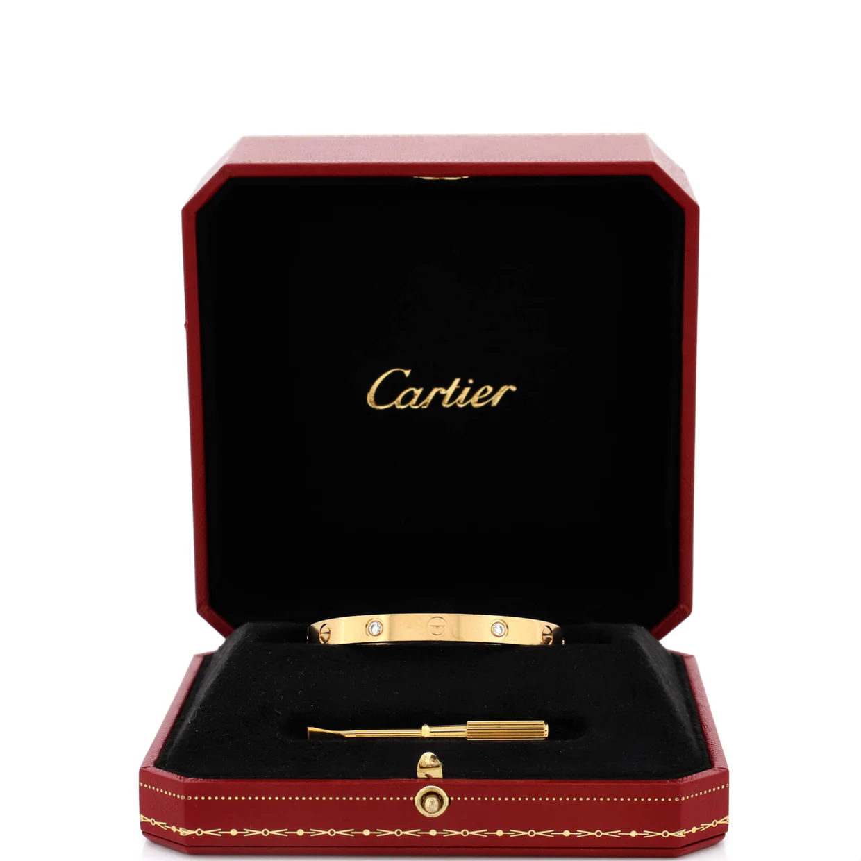 Love 4 Diamond Bracelet 18K Yellow Gold with Diamonds - Deep Luxury