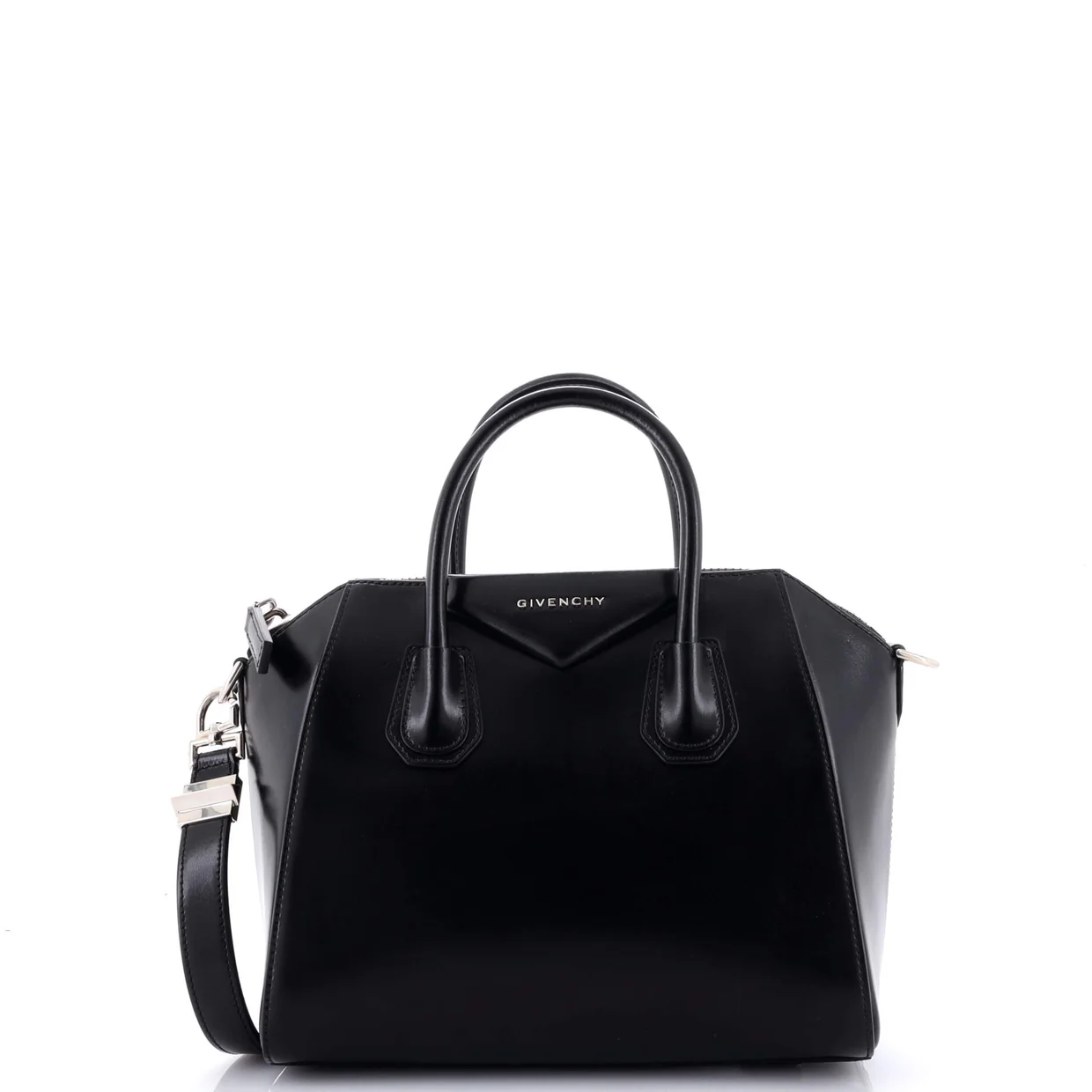 Antigona Bag Glazed Leather Small - Deep Luxury