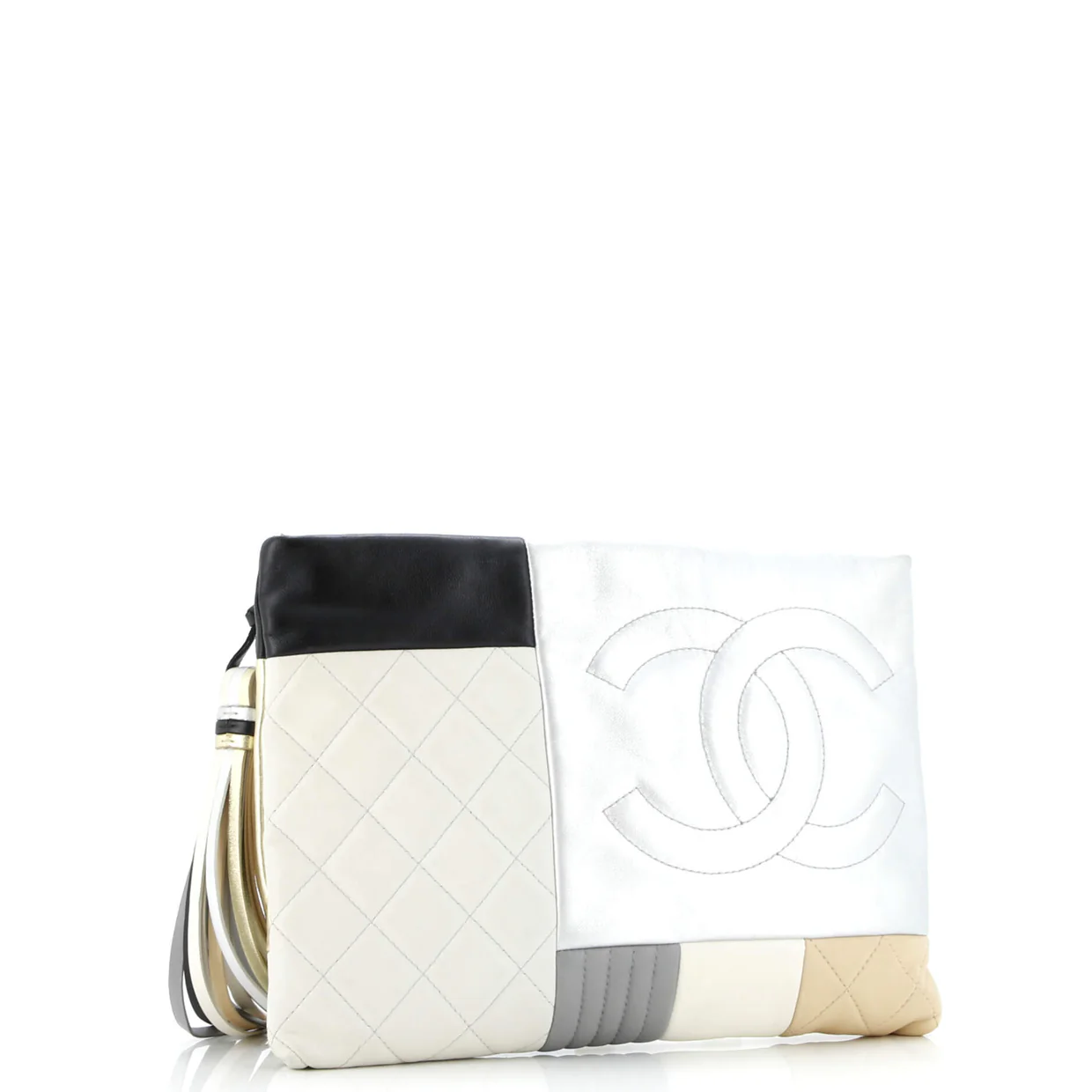 O Case Clutch Colorblock Leather Medium - Deep Luxury