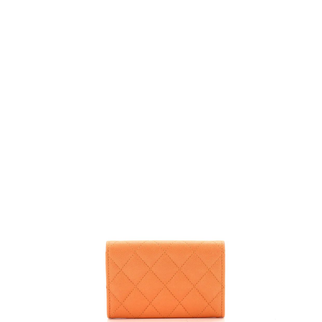 CC Chain Flap Card Case Quilted Caviar - Deep Luxury