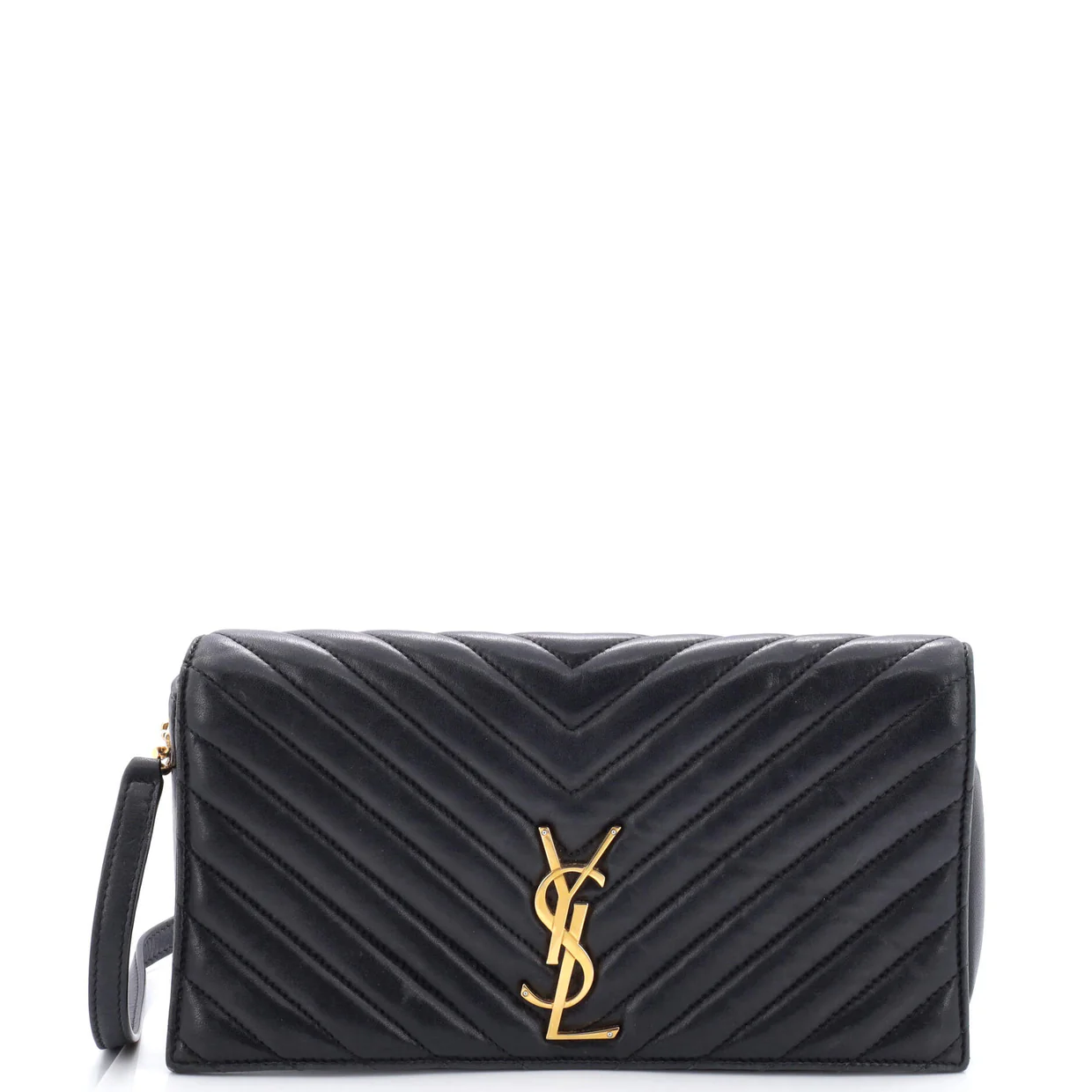 Kate 99 Flap Bag Chevron Leather Medium - Deep Luxury