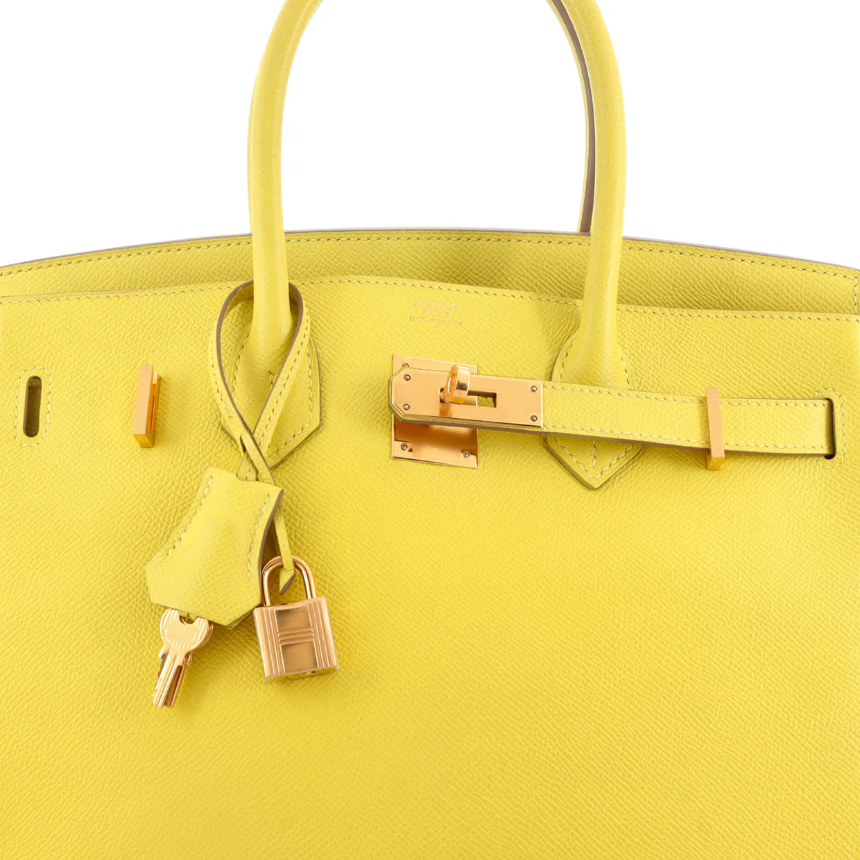Birkin Handbag Lime Epsom with Gold Hardware 30 - Deep Luxury