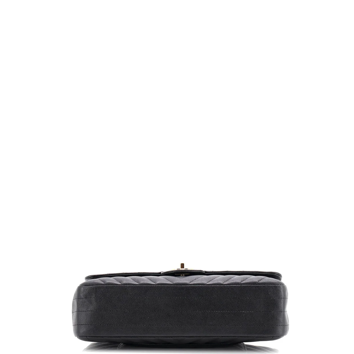 Classic Double Flap Bag Chevron Caviar Medium - Deep Luxury