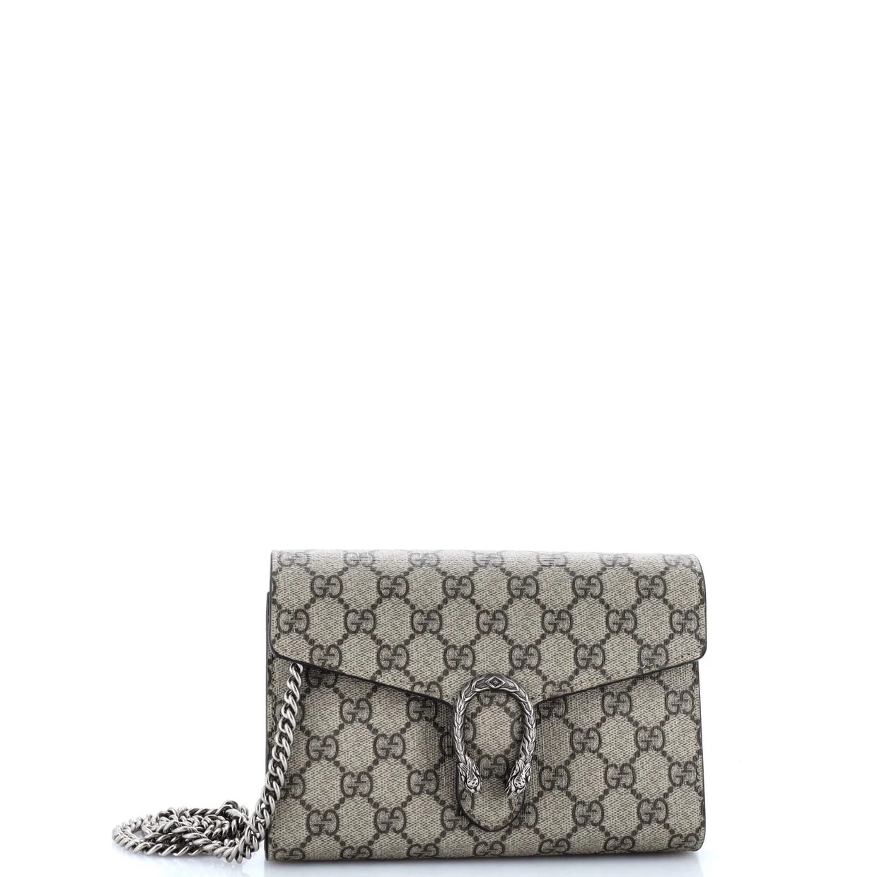 Dionysus Chain Wallet GG Coated Canvas Small - Deep Luxury