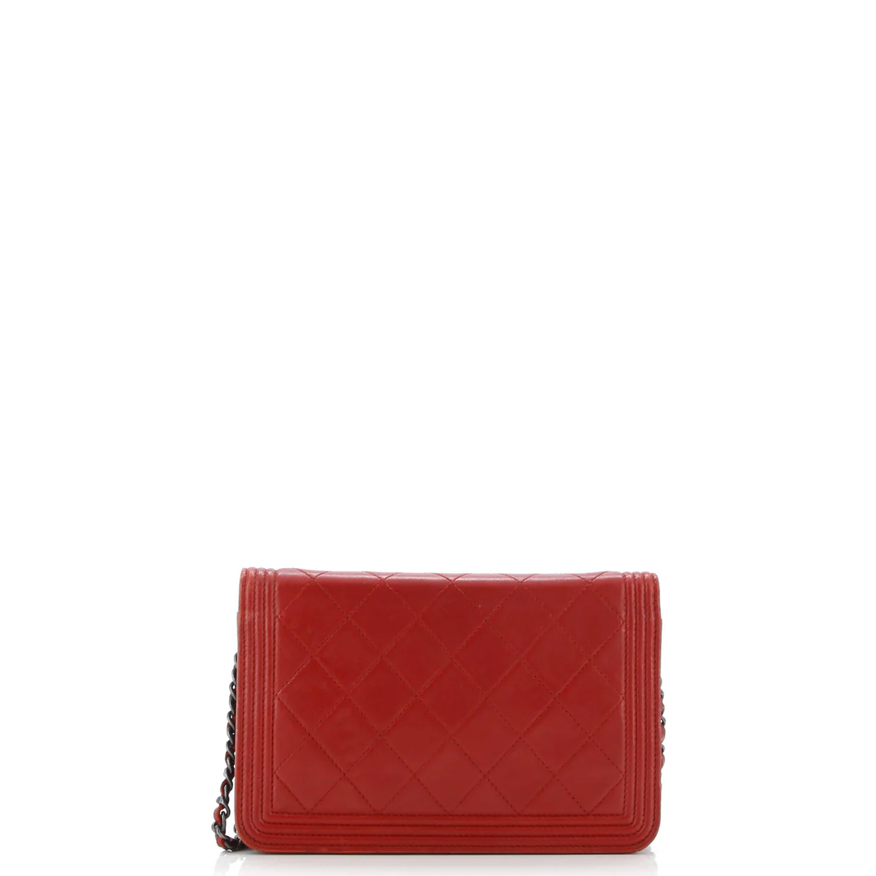 Boy Wallet on Chain Quilted Lambskin - Deep Luxury