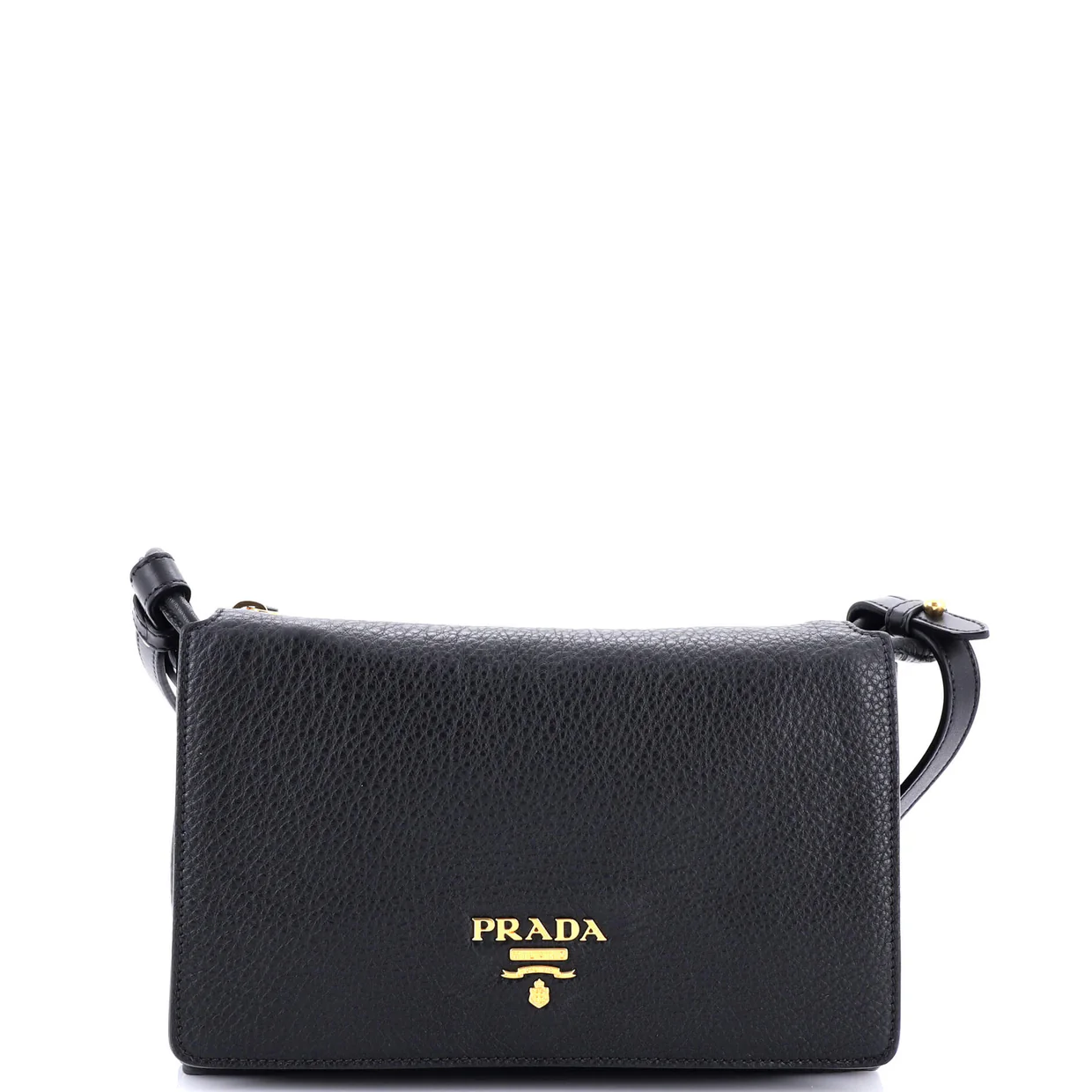 Double Zip Crossbody Bag Vitello Daino Small - Deep Luxury
