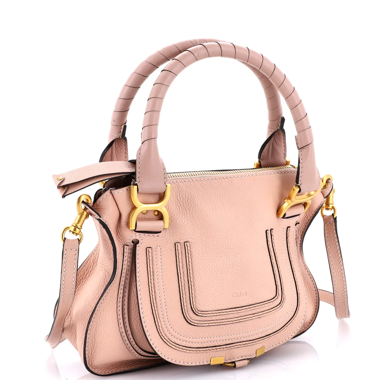 Marcie Satchel Leather Small - Deep Luxury
