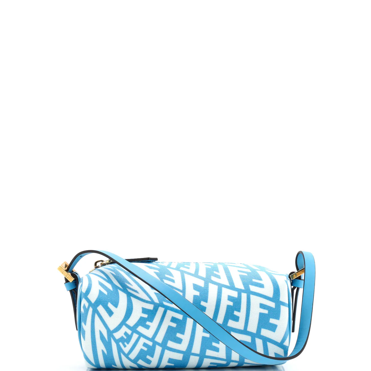 Zip Shoulder Bag Vertigo Zucca Coated Canvas Mini - Deep Luxury