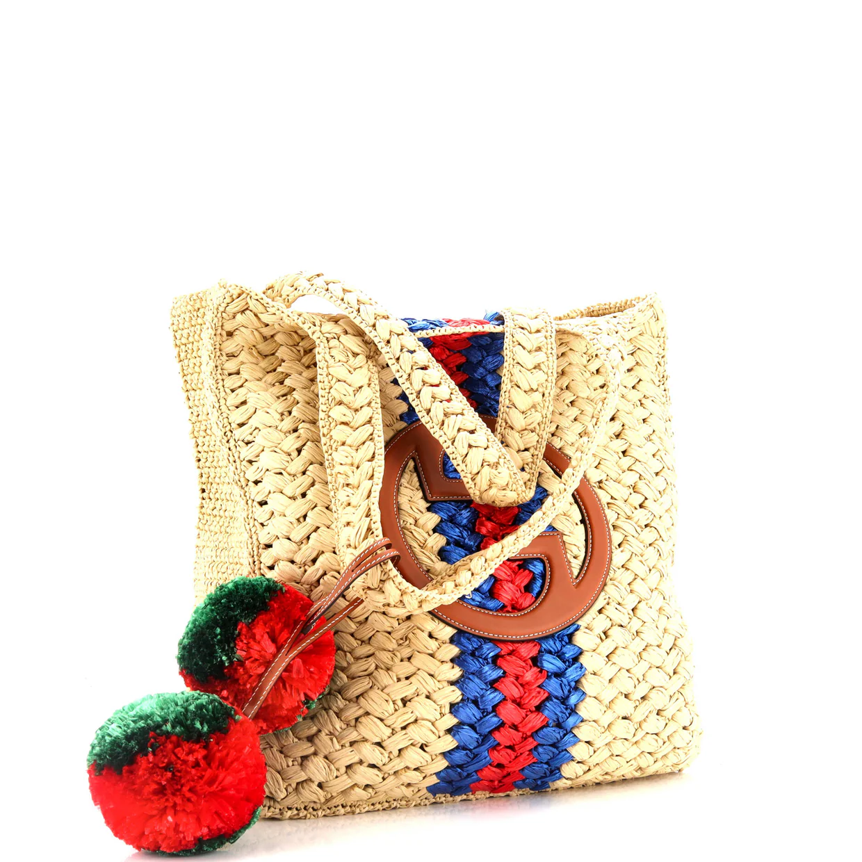 Blondie NM Open Tote Raffia Small - Deep Luxury