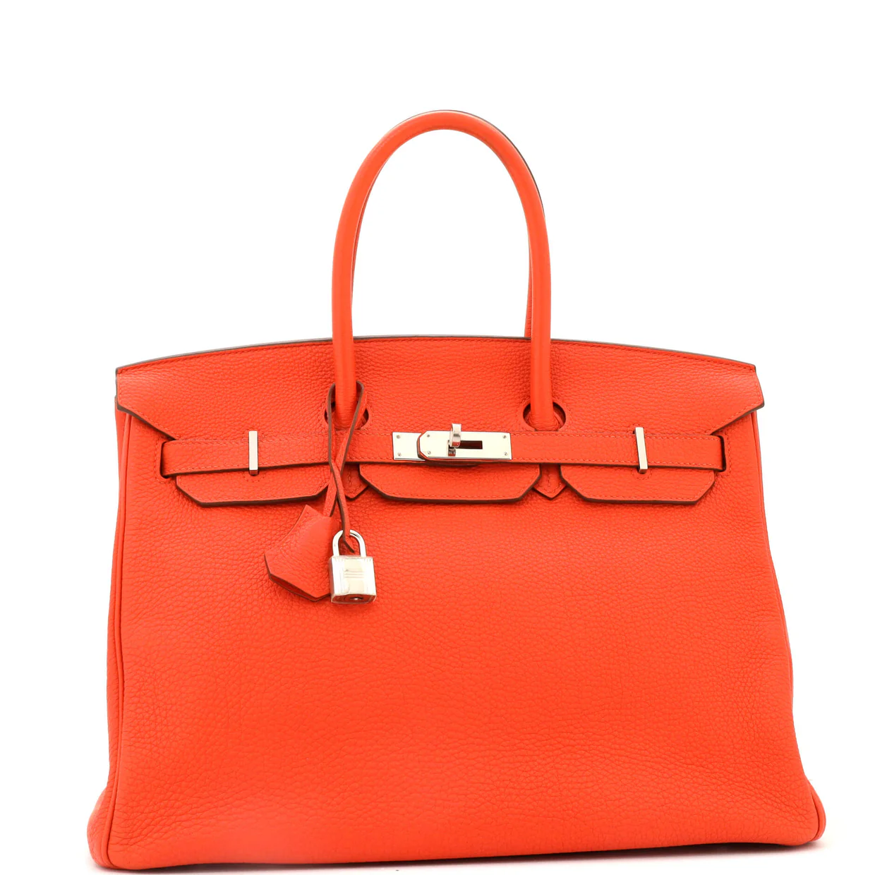 Birkin Handbag Capucine Togo with Palladium Hardware 35 - Deep Luxury