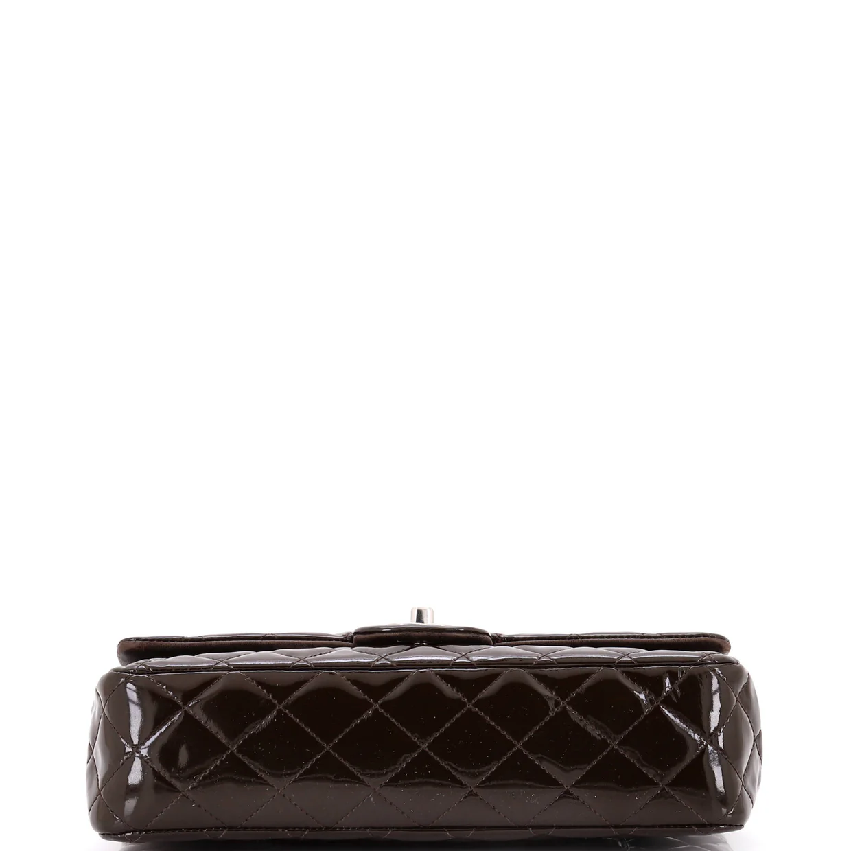 Classic Double Flap Bag Quilted Patent Medium - Deep Luxury