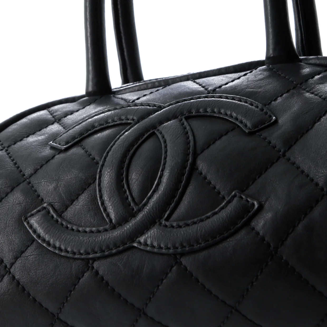 Timeless CC Bowler Bag Quilted Leather Mini - Deep Luxury