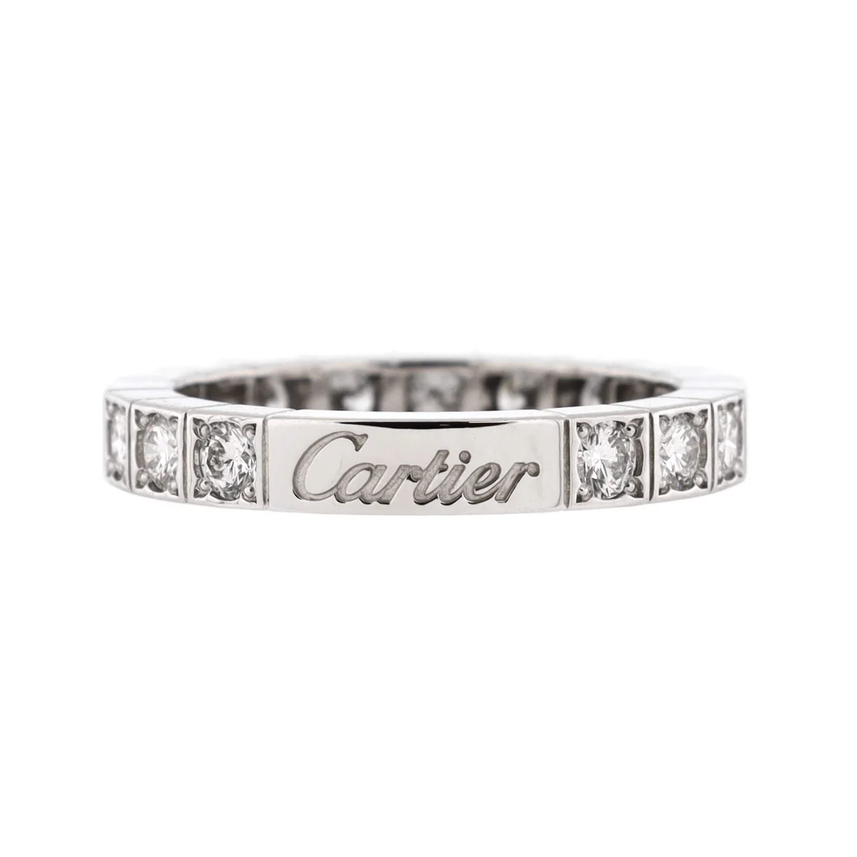 Lanieres Ring 18K White Gold with Diamonds - Deep Luxury