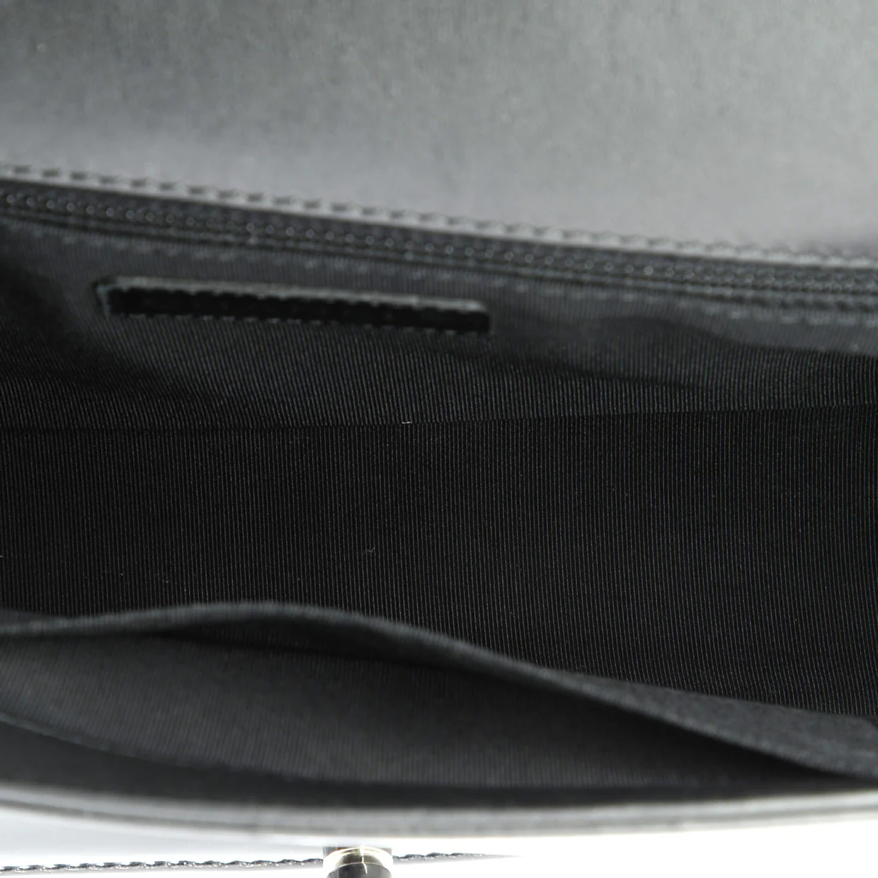 Boy Flap Bag Quilted Plexiglass Patent New Medium - Deep Luxury