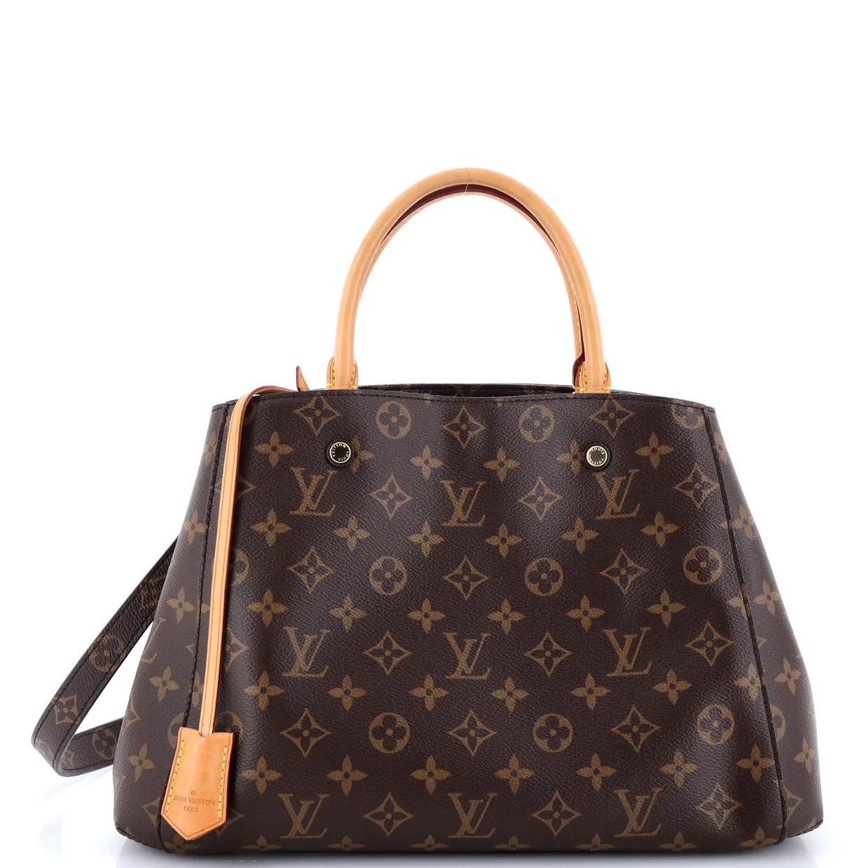 Montaigne Handbag Monogram Canvas MM - Deep Luxury