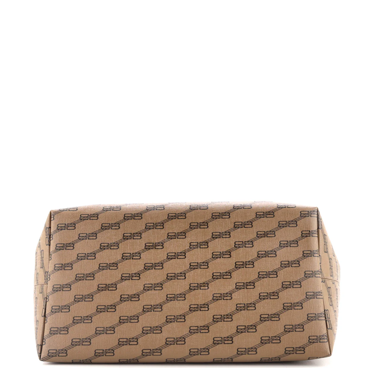 Signature East-West Shopper Tote BB Monogram Coated Canvas Large - Deep Luxury