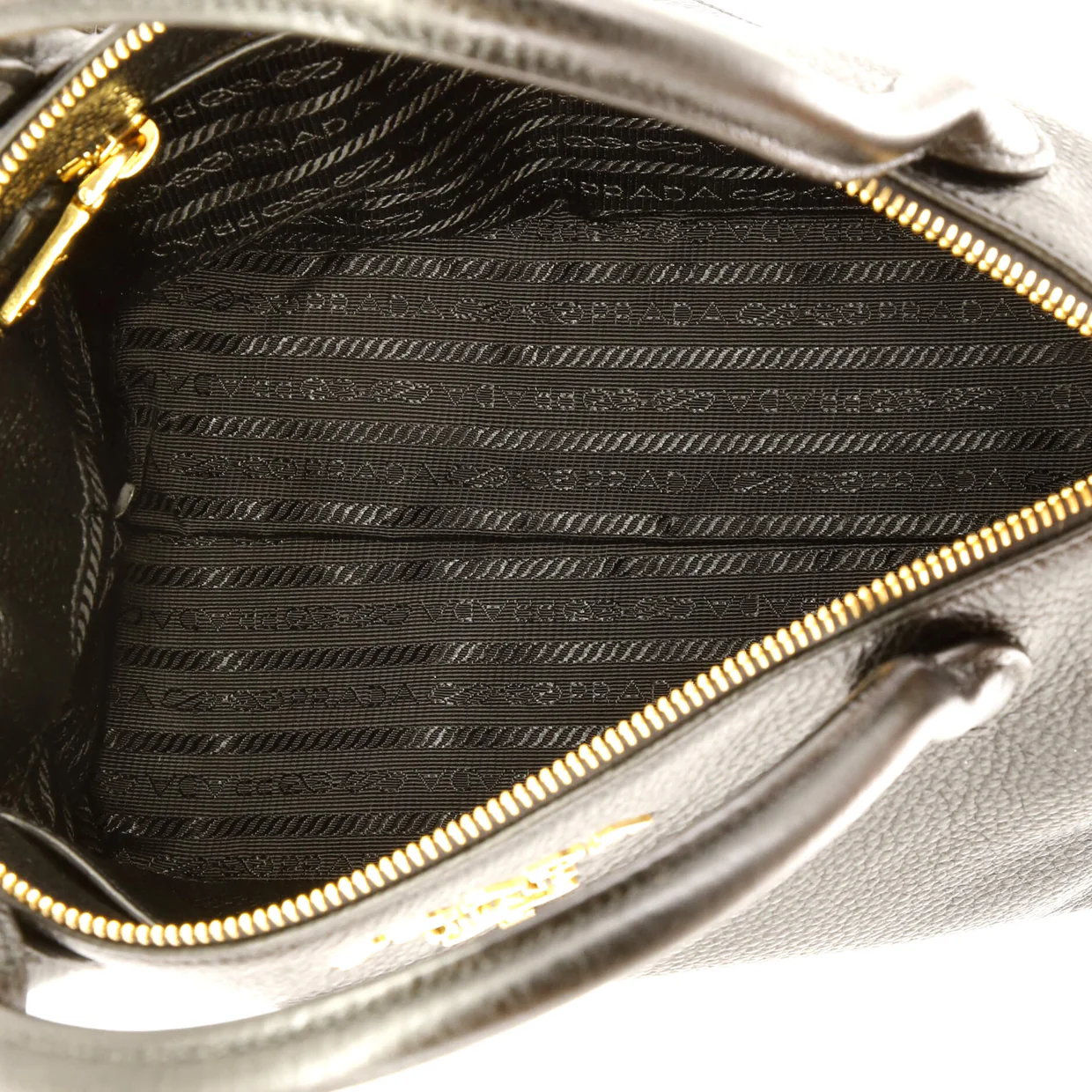 Dual Strap Zip Tote Vitello Daino Small - Deep Luxury